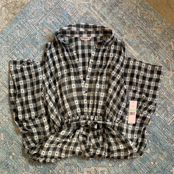 Black and white checkered Nanette Lepore dress, size 8. - Picture 3 of 6